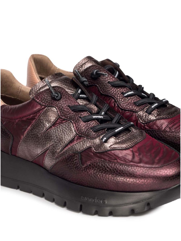 ZAPTILLAS EN TENDENCIA METALIZADAS WONDERS A-2491 COBRE