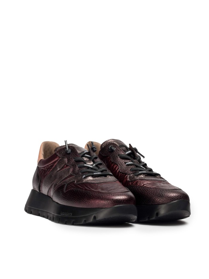 ZAPTILLAS EN TENDENCIA METALIZADAS WONDERS A-2491 COBRE