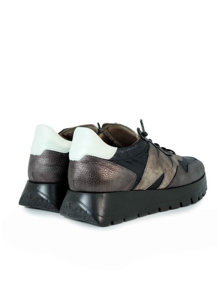 ZAPATILLAS CASUAL CON CORDONES A-2491 WONDERS NEGRO