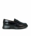 MOCASÍN DE CHAROL SOFISTICADO WONDERS A-4402 NEGRO