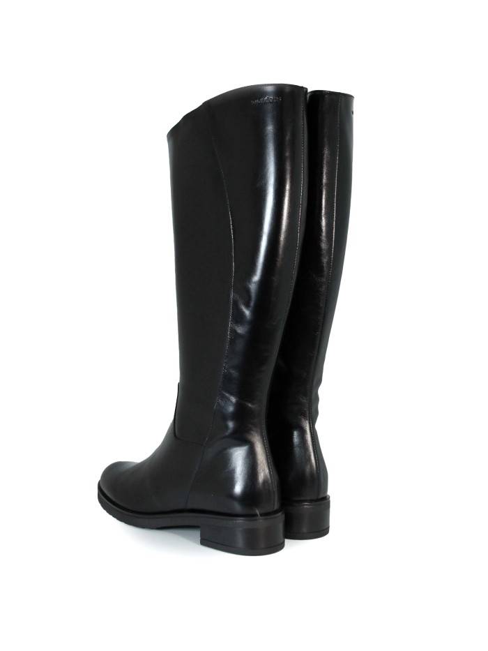 BOTAS DE TACÓN BAJO CAÑA ALTA WONDERS C-54101 NEGRO