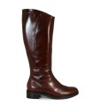 BOTAS DE TACÓN BAJO CAÑA ALTA WONDERS C-54101 MARRÓN