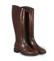 BOTAS DE TACÓN BAJO CAÑA ALTA WONDERS C-54101 MARRÓN