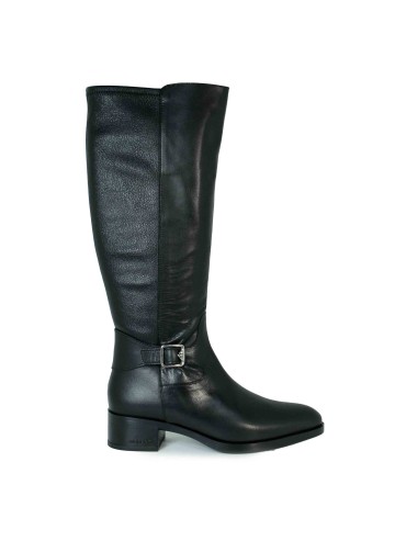 BOTAS DE TACÓN BAJO CON CAÑA ALTA WONDERS D-1802 NEGRO