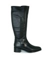 BOTAS DE TACÓN BAJO CON CAÑA ALTA WONDERS D-1802 NEGRO
