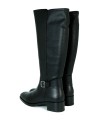 BOTAS DE TACÓN BAJO CON CAÑA ALTA WONDERS D-1802 NEGRO