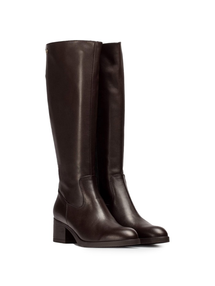 BOTA DE PIEL DE CAÑA ALTA MRRÓN WONDERS G-6250