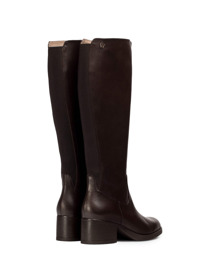 BOTA DE PIEL DE CAÑA ALTA MRRÓN WONDERS G-6250