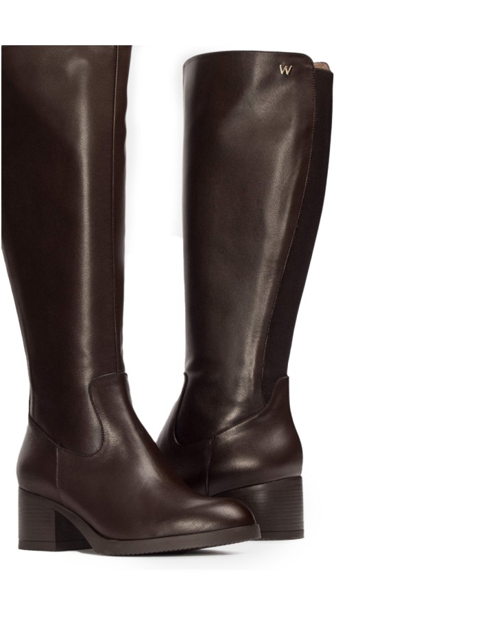 BOTA DE PIEL DE CAÑA ALTA MRRÓN WONDERS G-6250