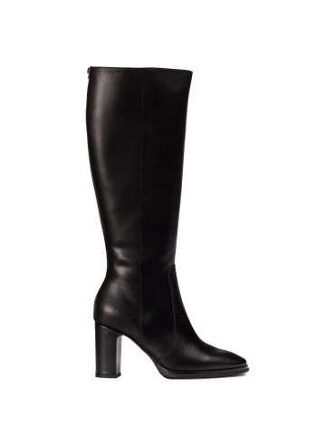 BOTA DE PIEL DE CAÑA ALTA NEGRA WONDERS M-5150
