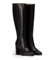 BOTA DE PIEL DE CAÑA ALTA NEGRA WONDERS M-5150