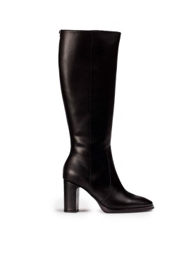 BOTA DE PIEL DE CAÑA ALTA NEGRA WONDERS M-5150