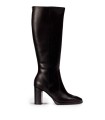 BOTA DE PIEL DE CAÑA ALTA NEGRA WONDERS M-5150