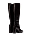 BOTA DE PIEL DE CAÑA ALTA NEGRA WONDERS M-5150