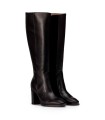 BOTA DE PIEL DE CAÑA ALTA NEGRA WONDERS M-5150