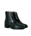 BOTINES CON DETALLES DORADOS D-1807 NEGRO