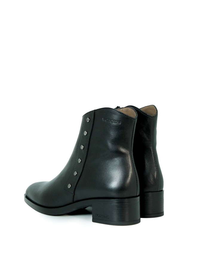 BOTINES CON DETALLES DORADOS D-1807 NEGRO