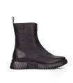 BOTINES PLANOS CON CREMALLERA EN TENDENCIA WONDERS A-4403 NEGRO