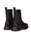 BOTINES PLANOS CON CREMALLERA EN TENDENCIA WONDERS A-4403 NEGRO
