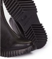 BOTINES PLANOS CON CREMALLERA EN TENDENCIA WONDERS A-4403 NEGRO