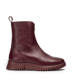 BOTINES PLANOS CON CREMALLERA EN TENDENCIA WONDERS A-4403 BURDEOS