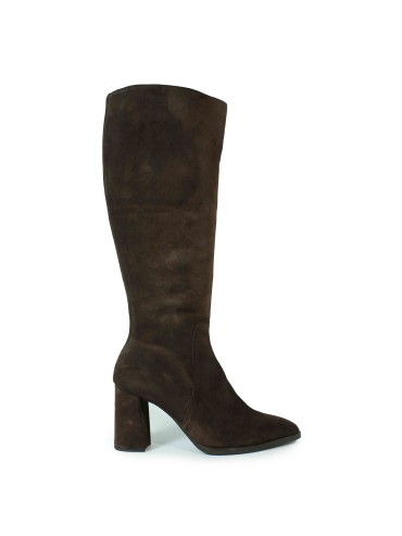 BOTA DE PIEL DE CAÑA ALTA NEGRA WONDERS M-5432