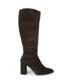 BOTA DE PIEL DE CAÑA ALTA NEGRA WONDERS M-5432