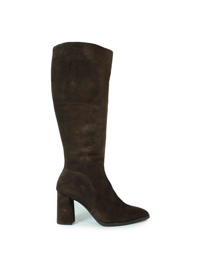 BOTA DE PIEL DE CAÑA ALTA NEGRA WONDERS M-5432