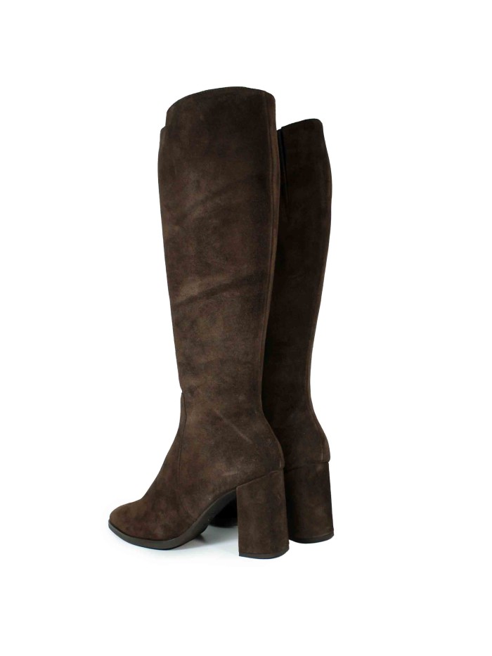 BOTA DE PIEL DE CAÑA ALTA NEGRA WONDERS M-5432