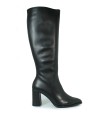 BOTA DE PIEL DE CAÑA ALTA NEGRA WONDERS M-5432