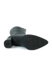 BOTA DE PIEL DE CAÑA ALTA NEGRA WONDERS M-5432