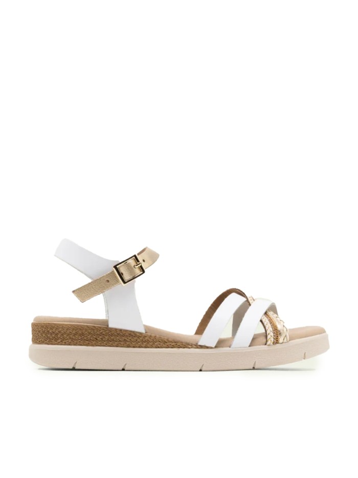 SANDALIA CONFORT DE PIEL PORRONET FABIANA 3278 BLANCO