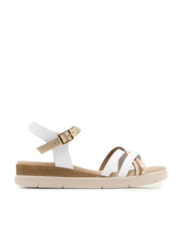 SANDALIA CONFORT DE PIEL PORRONET FABIANA 3278 BLANCO