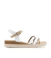 SANDALIA CONFORT DE PIEL PORRONET FABIANA 3278 BLANCO