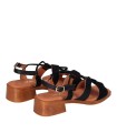 SANDALIAS DE PIEL NEGRAS CONTACÓN BAJO MUJER CHIKA 10 BINKA 11 NEGRO