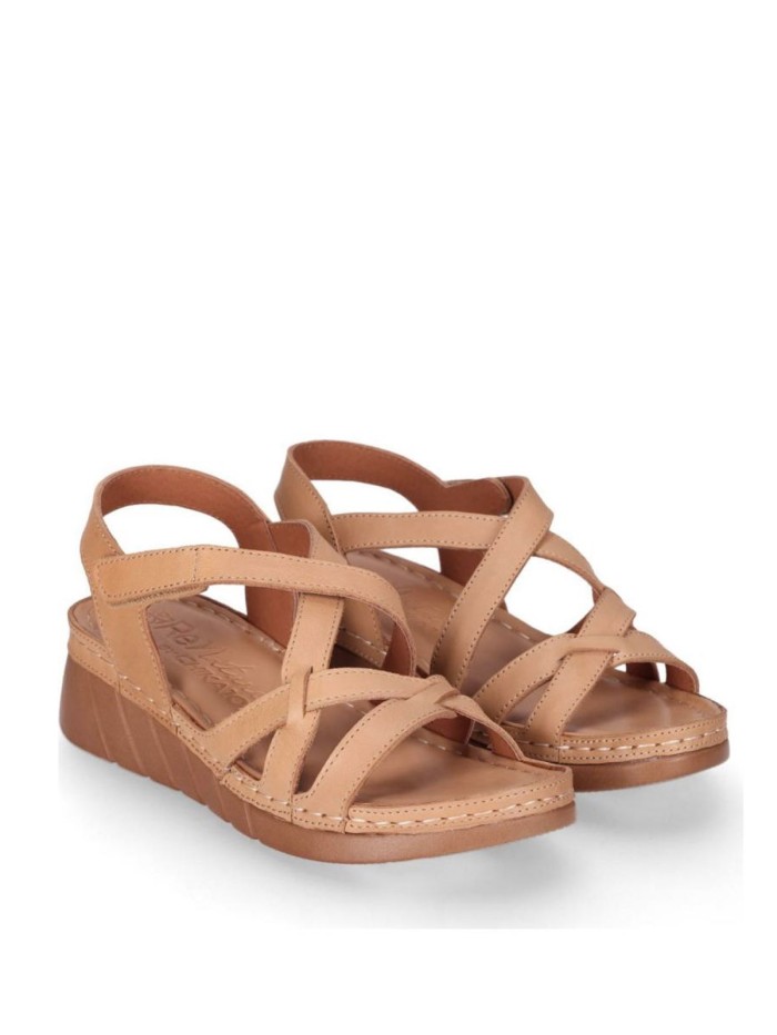SANDALIAS CONFORT DE PIEL PARA MUJER CHIKA 10 RELAX 03 ARENA