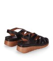 SANDALIAS DE PIEL NEGRAS CON CIERRE DE VELCRO PARA MUJER CHIKA 10 RELAX 03