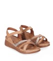SANDALIAS CONFORT DE PIEL PARA MUJER CHIKA 10 RELAX 04 CAMEL