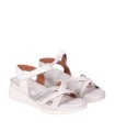 SANDALIAS CÓMODAS DE PIEL PARA MUJER CHIKA 10 RELAX 04 BLANCO