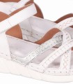 SANDALIAS CÓMODAS DE PIEL PARA MUJER CHIKA 10 RELAX 04 BLANCO