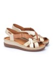 SANDALIA DE PIEL EXTRA CONFORT PARA MUJER PIKOLINOS CADAQUES W8K-0741C2 BEIGE