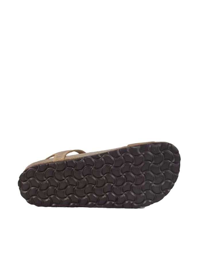 SANDALIA BAREFOOT DE PIEL PARA MUJER INTERBIOS 1004 BEIGE