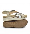 SANDALIAS DE PIEL CON PLANTILLA EXTRAIBLE PARA MUJER APLAUSO 4523 ORO