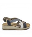 SANDALIAS DE PIEL CON PLANTILLA EXTRAIBLE PARA MUJER APLAUSO 4523 ORO
