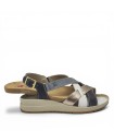 SANDALIAS DE PIEL CON PLANTILLA EXTRAIBLE PARA MUJER APLAUSO 4523 ORO
