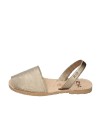 MENORQUINAS DE PIEL PARA MUJER MUJER RIA MENORCA 20002-S2 ORO