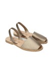 MENORQUINAS DE PIEL PARA MUJER MUJER RIA MENORCA 20002-S2 ORO