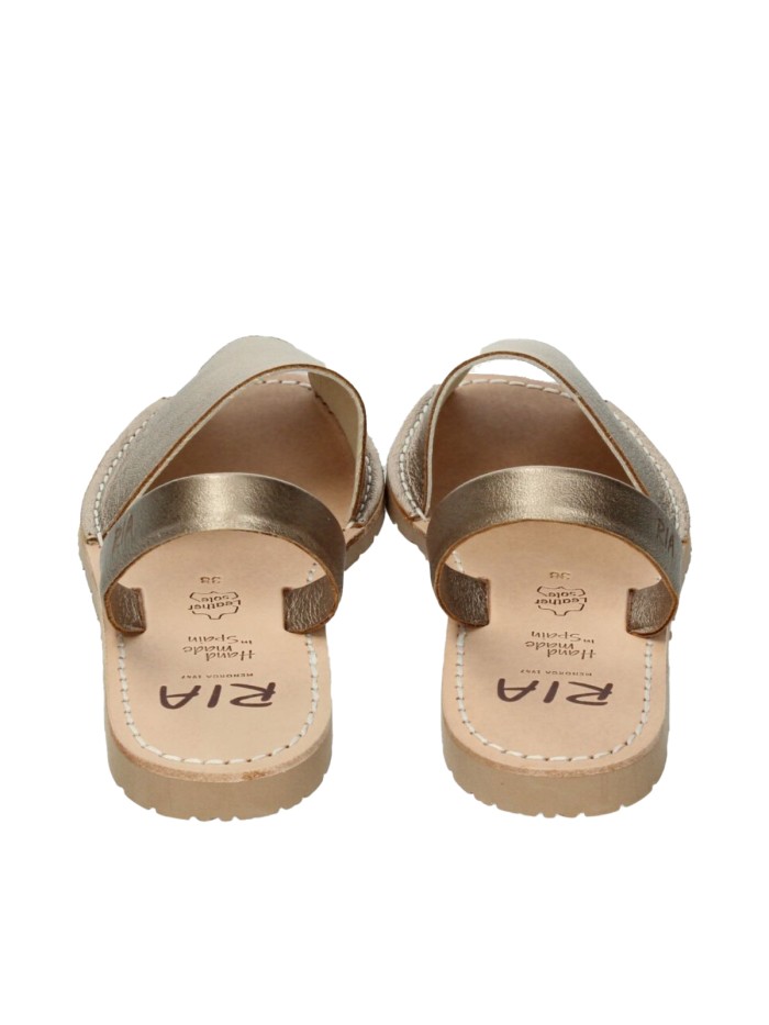 MENORQUINAS DE PIEL PARA MUJER MUJER RIA MENORCA 20002-S2 ORO