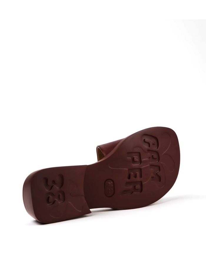 SANDALIA PLANA DE PIEL PARA MUJER GRANATE CAMPER DANA K201740-014