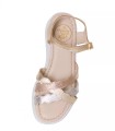 SANDALIAS ONFORT CON TIRAS ONDULADAS PARA MUJER THE HAPPY MONK BANUS 003 PLATINO